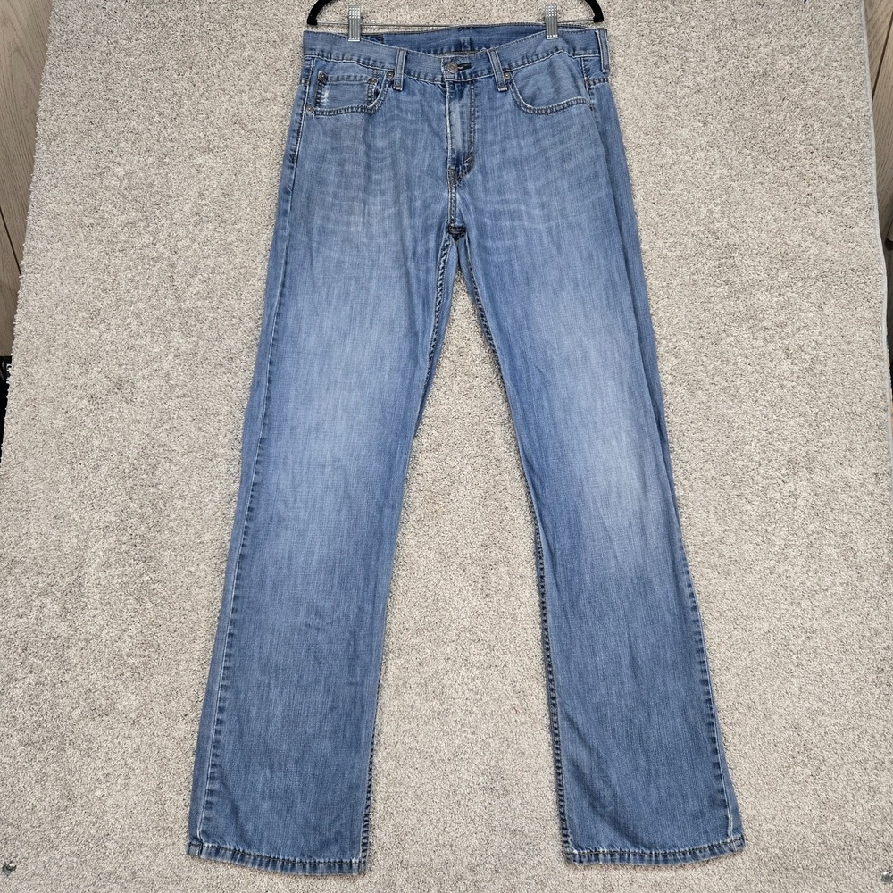 Levis 569 jeans Men 32x36 (fits 33x34) Relax loose lightweight cotton distressed